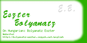 eszter bolyanatz business card